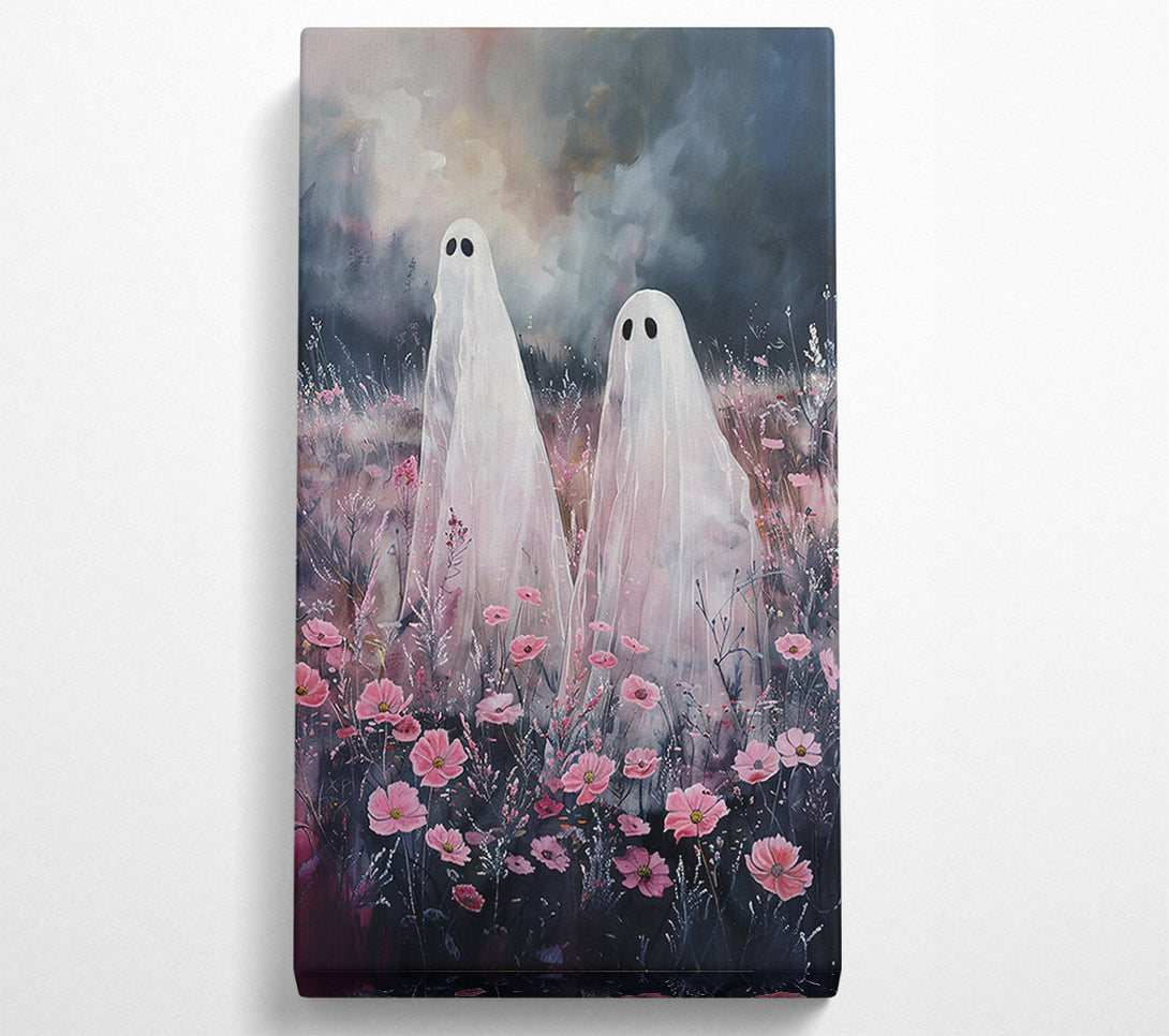  A Canvas Print of Pink Ghostly Meadow Canvas Print