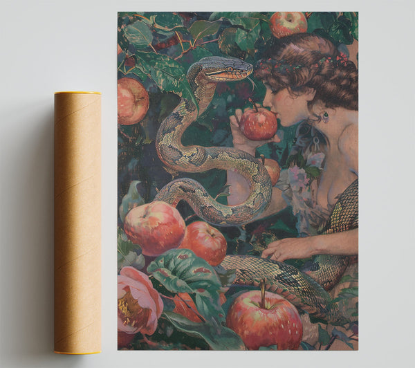 Green Serpent'S Whisper Print