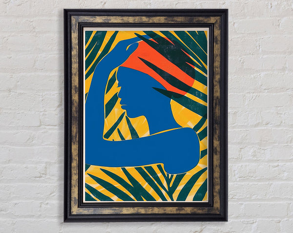 Blue Africa Framed Print