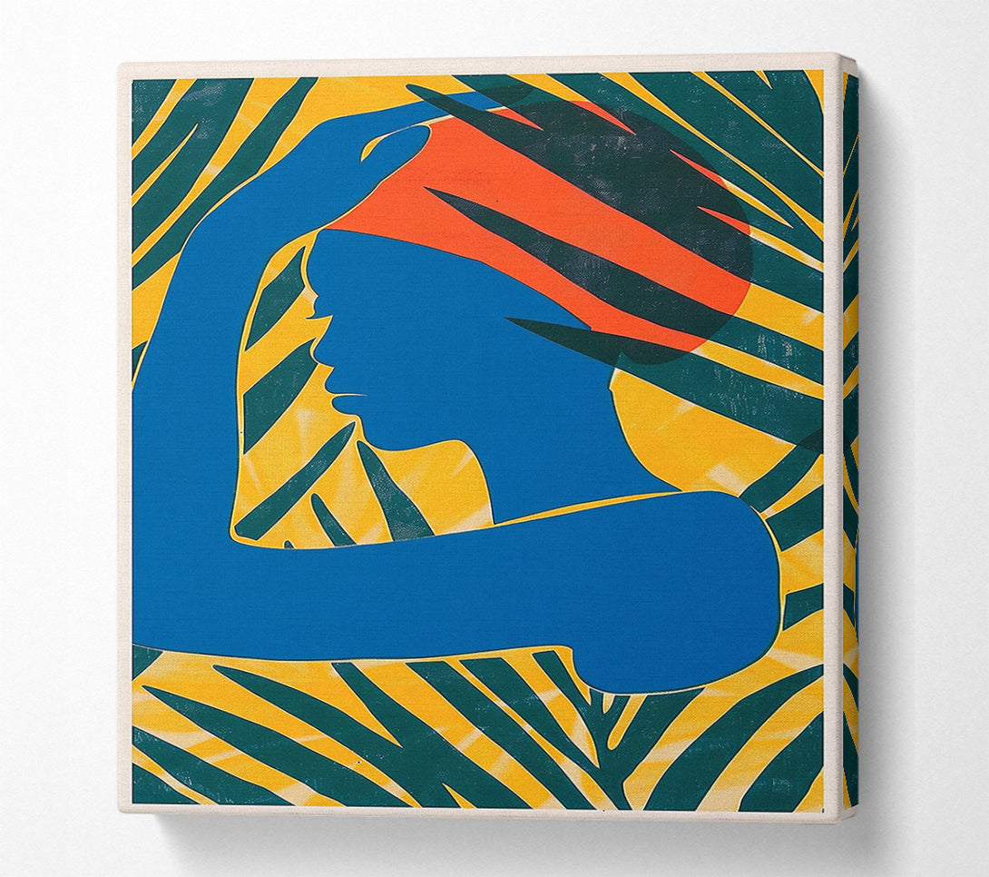  A Canvas Print of Blue Africa Canvas Print