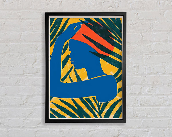 Blue Africa Framed Print