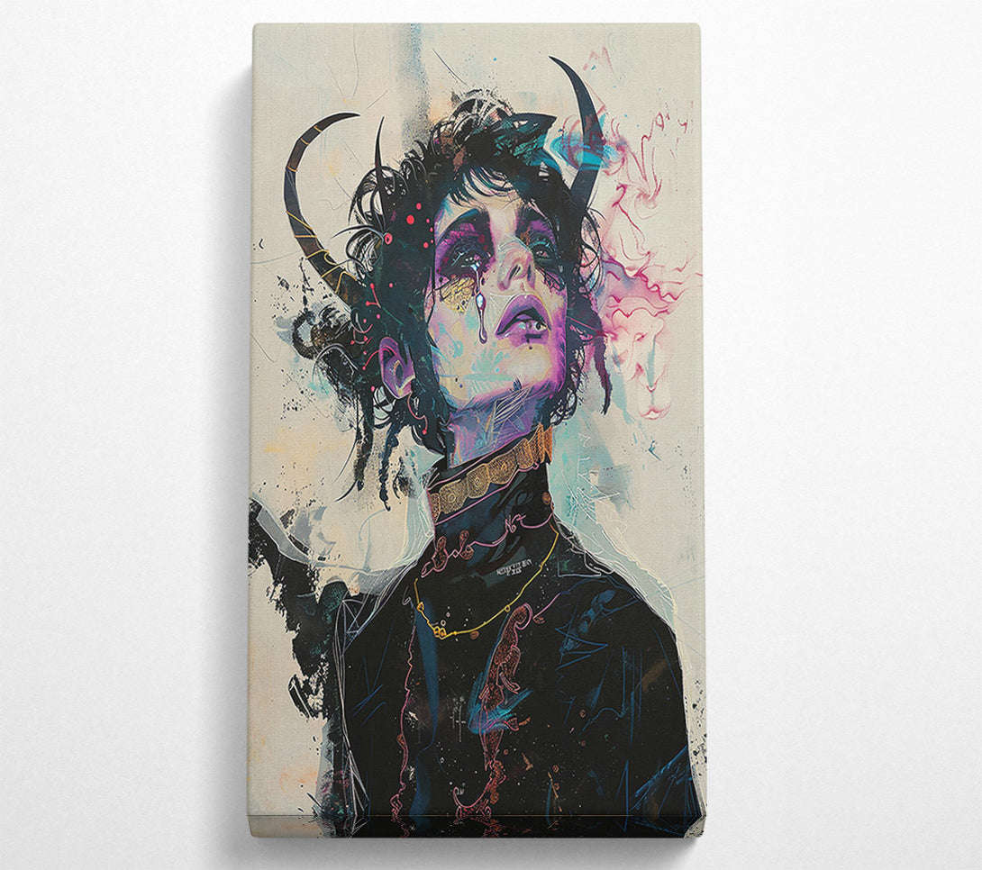  A Canvas Print of Black Horned Ascension Canvas Wall Art