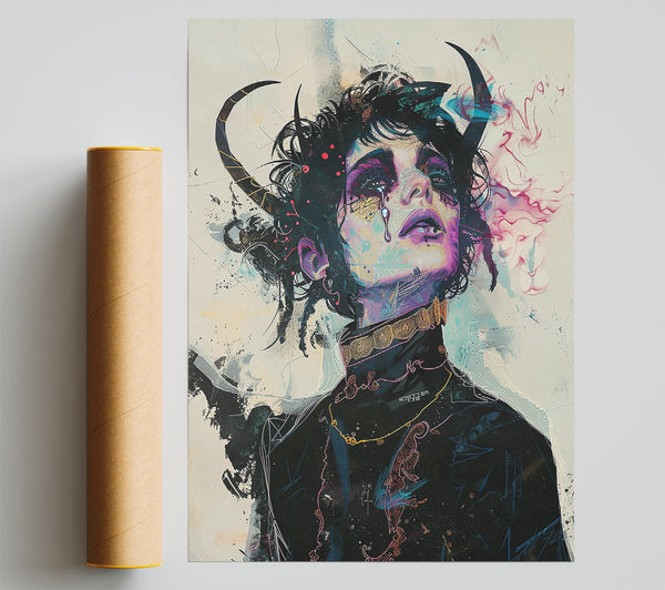 Black Horned Ascension Giclee Print