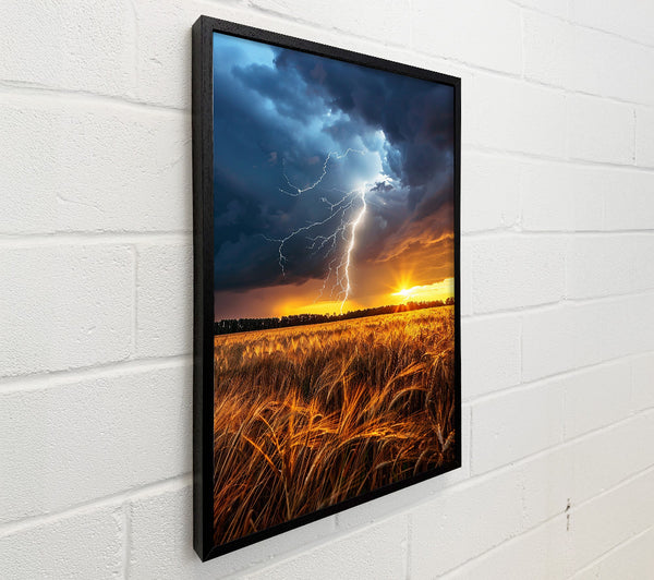 Golden Lightning Storm