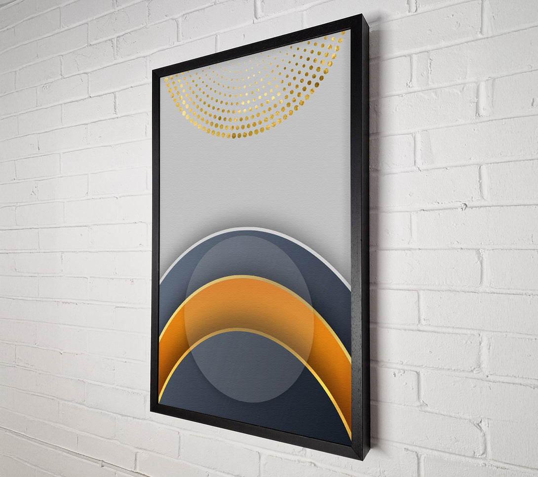  A Canvas Print of Blue And Gold Arches Canvas Wall Art