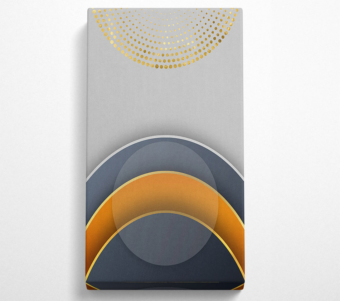  A Canvas Print of Blue And Gold Arches Canvas Wall Art
