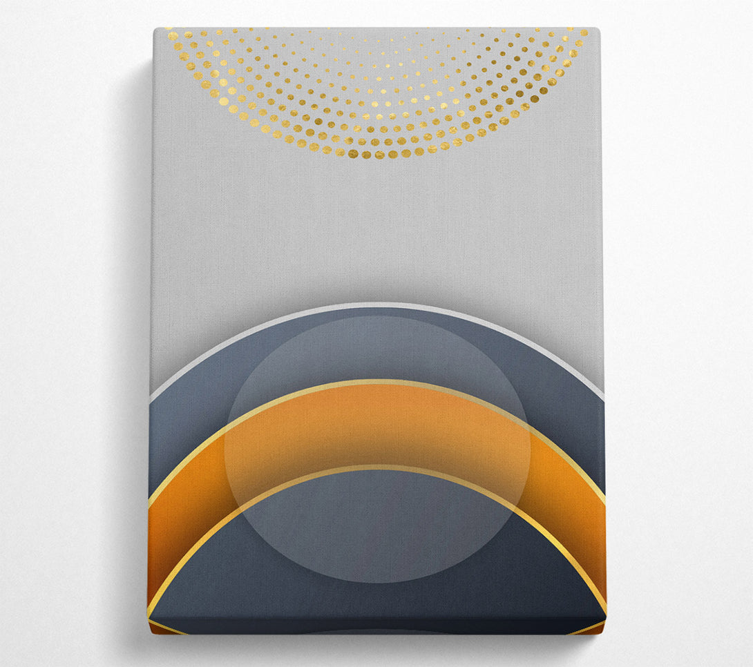  A Canvas Print of Blue And Gold Arches Canvas Wall Art