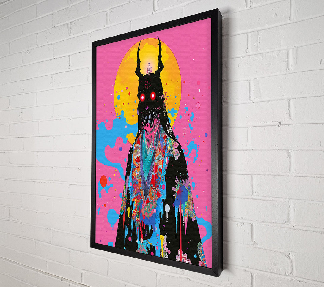  A Canvas Print of Pink Demon'S Drip Canvas Wall Art