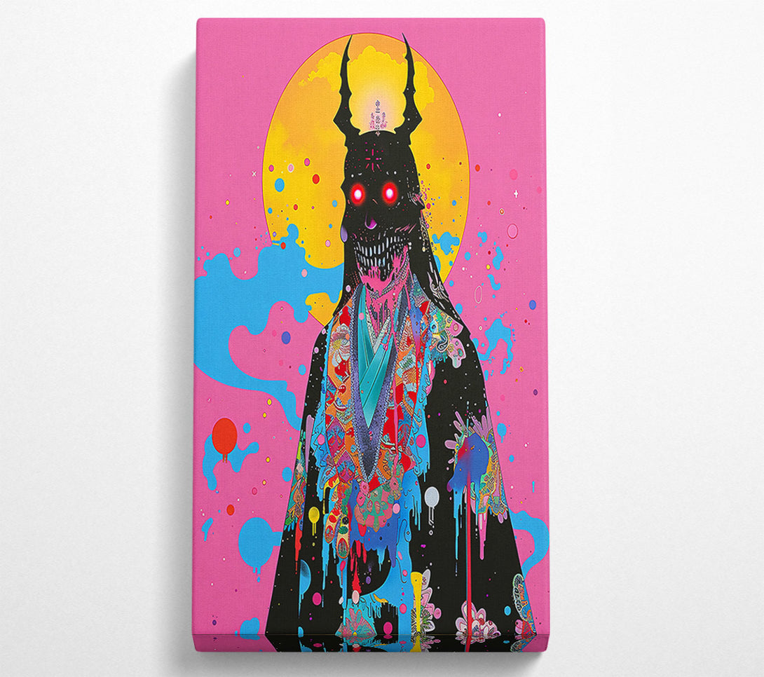  A Canvas Print of Pink Demon'S Drip Canvas Wall Art