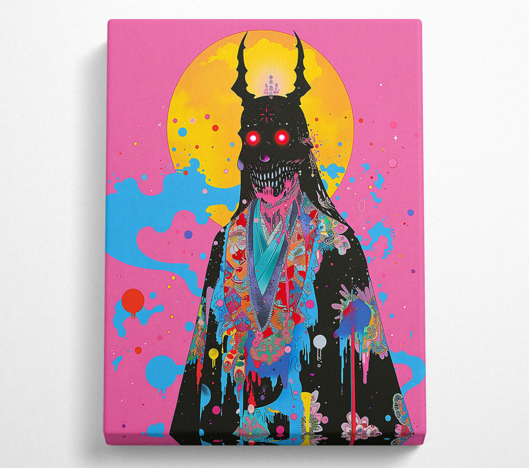  A Canvas Print of Pink Demon'S Drip Canvas Wall Art