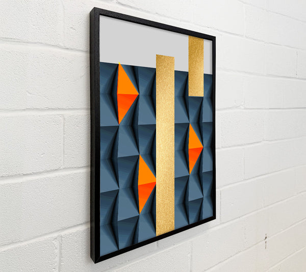 Blue And Gold Blocks