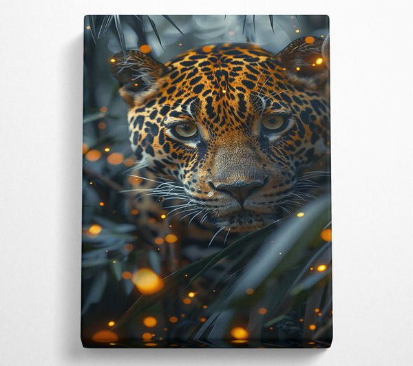  A Canvas Print of Golden Jungle Gaze Canvas Art