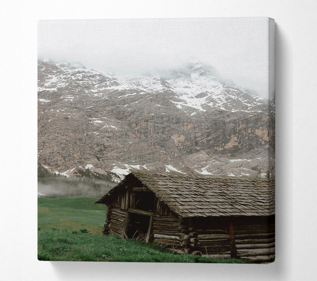  A Canvas Print of Grey Mountain Retreat Canvas Print