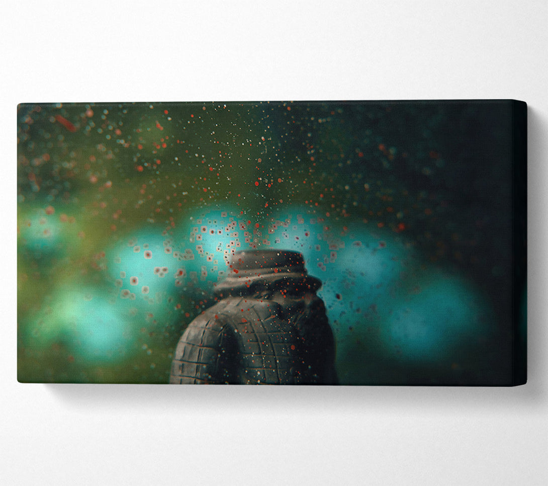  A Canvas Print of Crimson In The Mist Canvas Print
