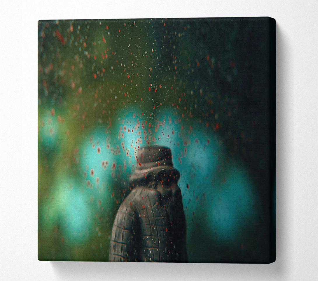  A Canvas Print of Crimson In The Mist Canvas Print