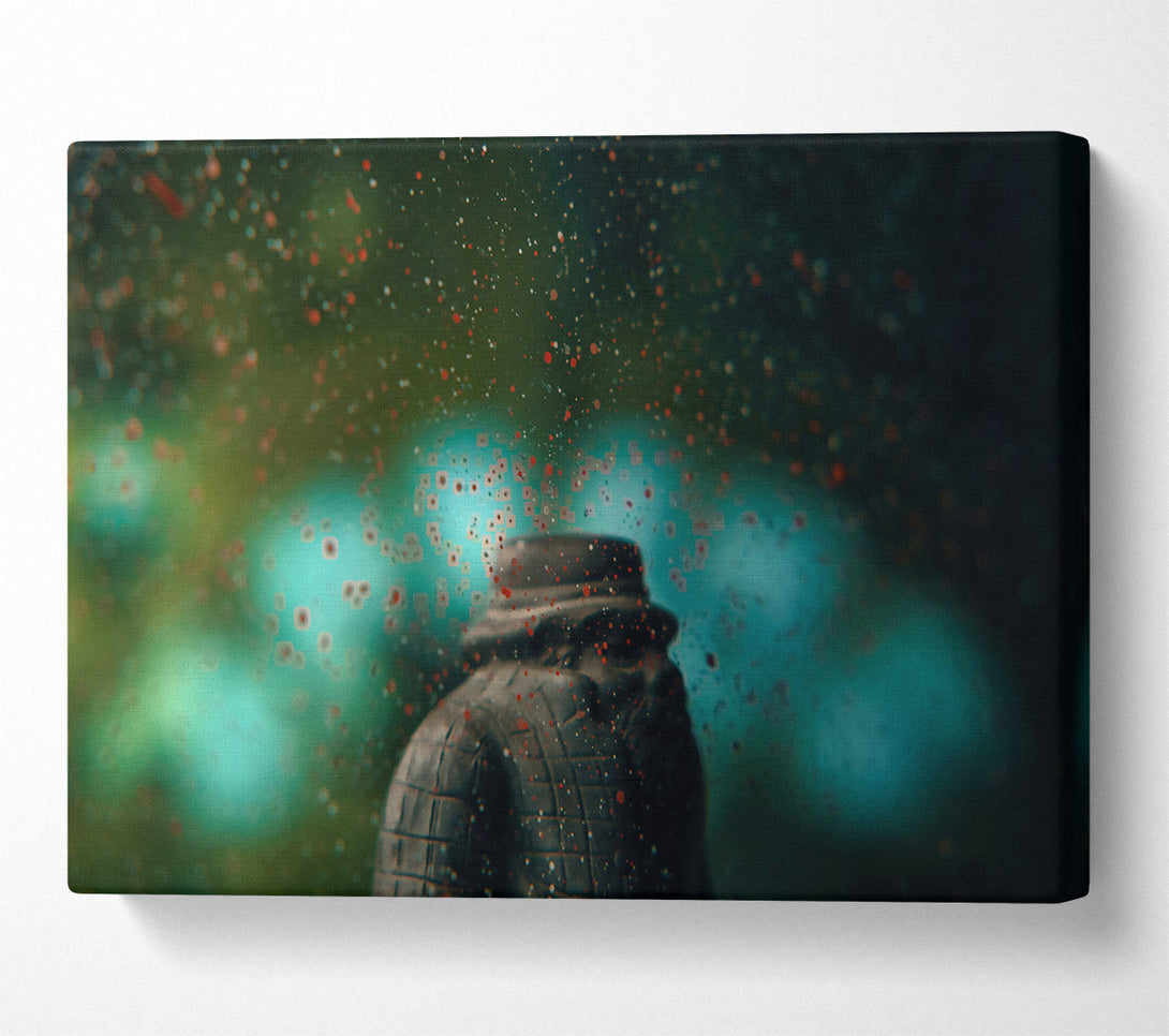  A Canvas Print of Crimson In The Mist Canvas Print