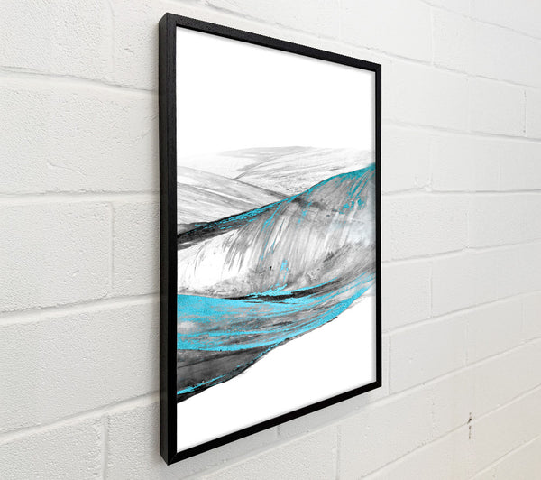 Blue And Grey Swirl Pattern