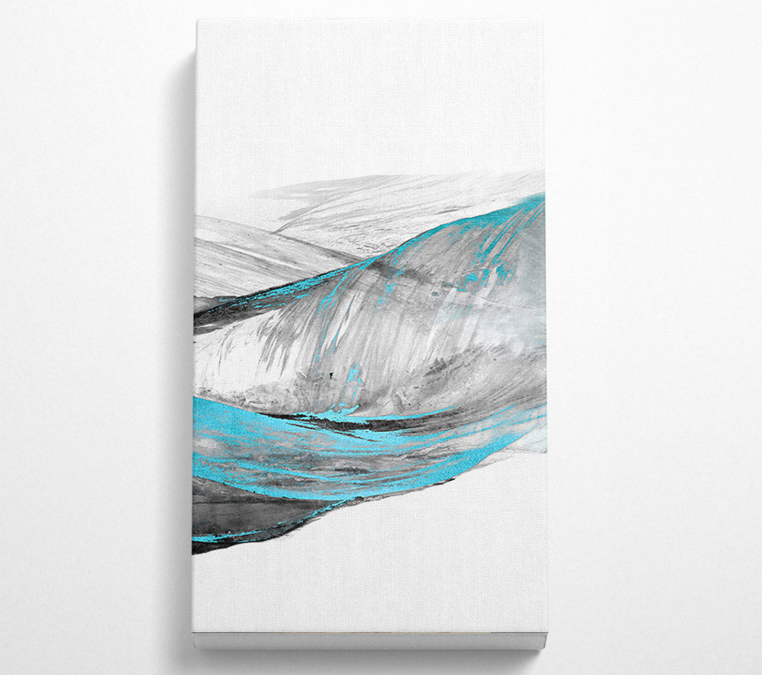  A Canvas Print of Blue And Grey Swirl Pattern Canvas Art