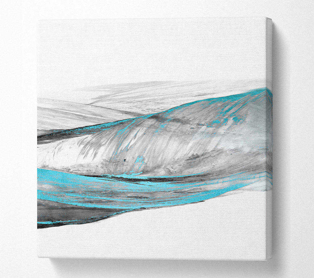  A Canvas Print of Blue And Grey Swirl Pattern Canvas Art