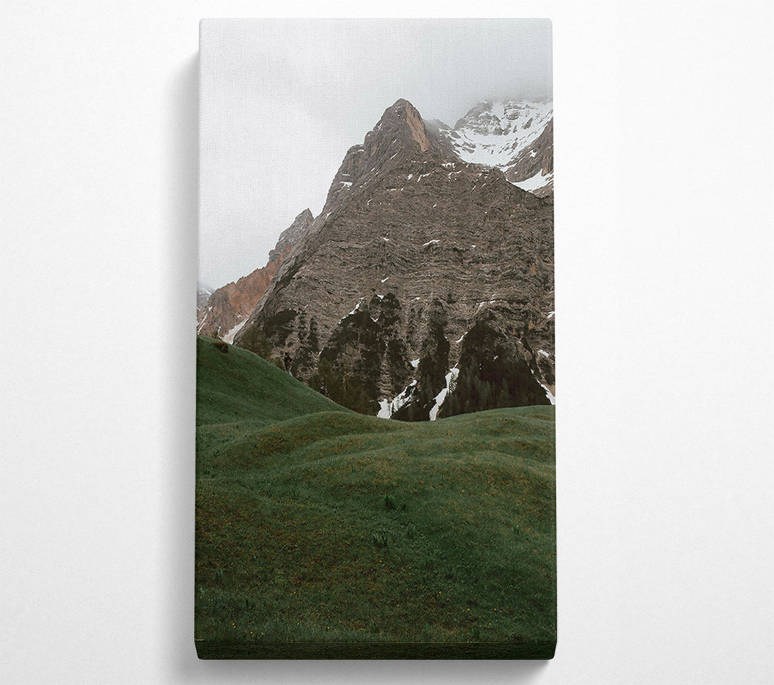  A Canvas Print of Emerald Mountainside Canvas Art