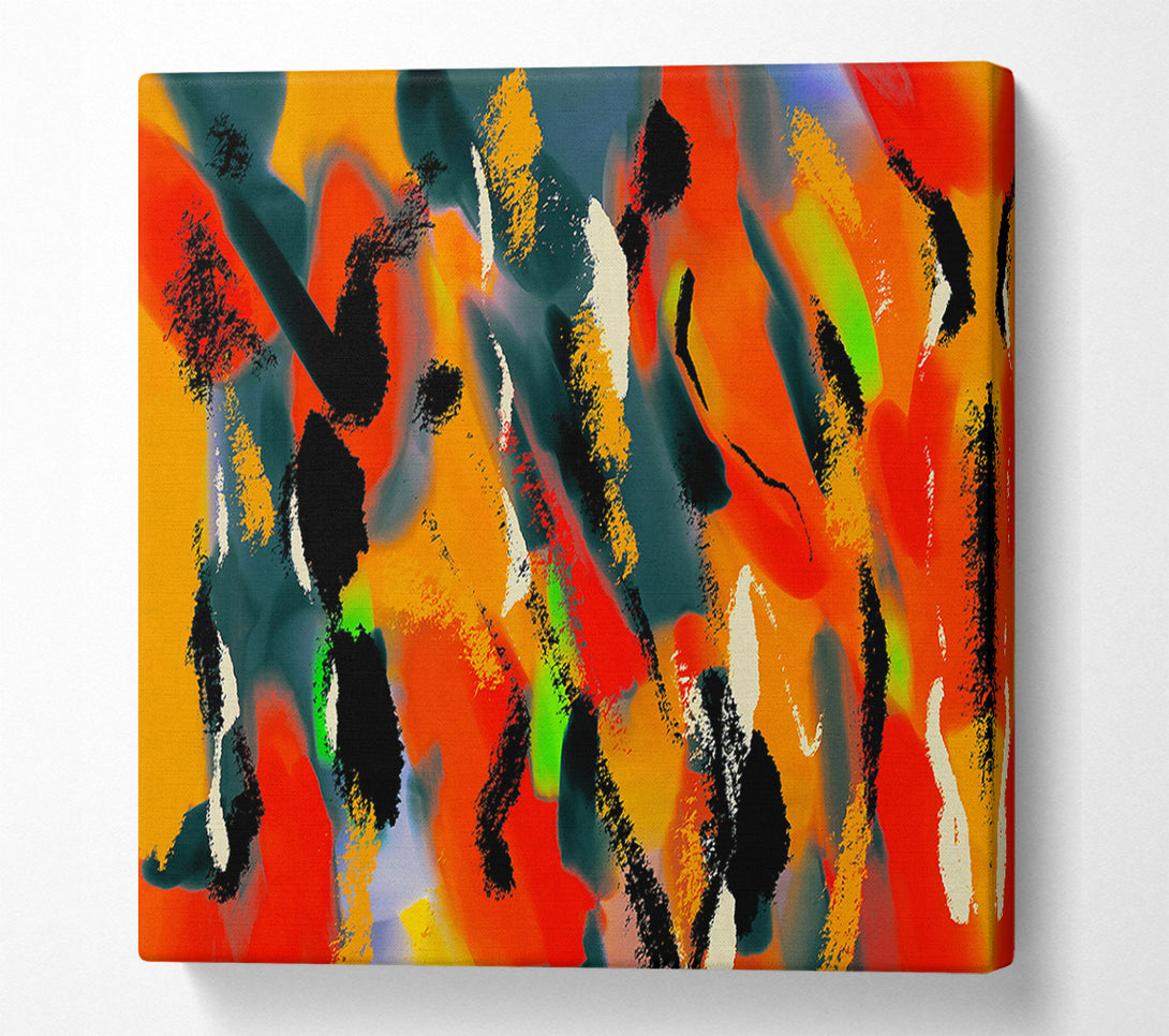  A Canvas Print of Crimson Fire Dance Canvas Print