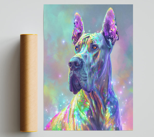 Green Cosmic Companion Giclee Print