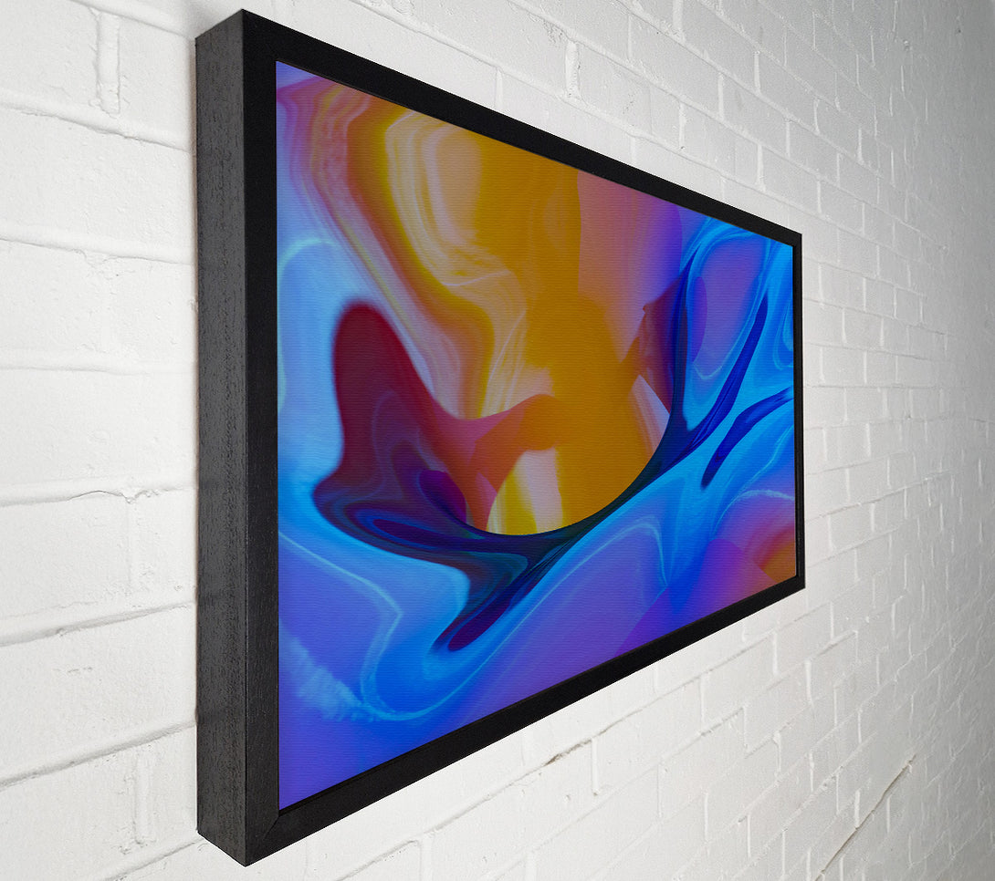  A Canvas Print of Azure Abstract Flow Canvas Print
