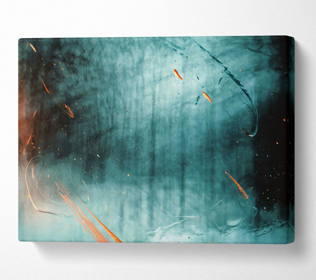  A Canvas Print of Teal Forest Dreams Canvas Print