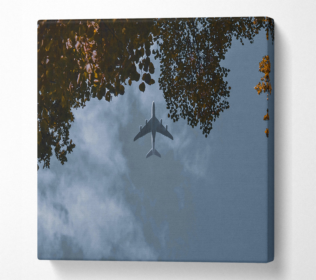  A Canvas Print of Skyward Blue Flight Canvas Wall Art