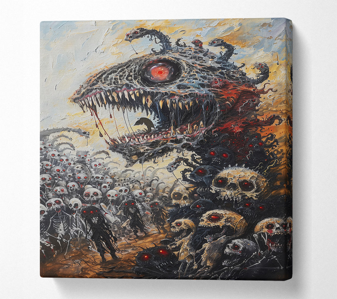  A Canvas Print of Crimson Maw Of The Dead Canvas Art