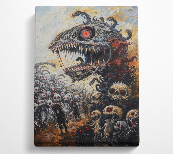  A Canvas Print of Crimson Maw Of The Dead Canvas Art