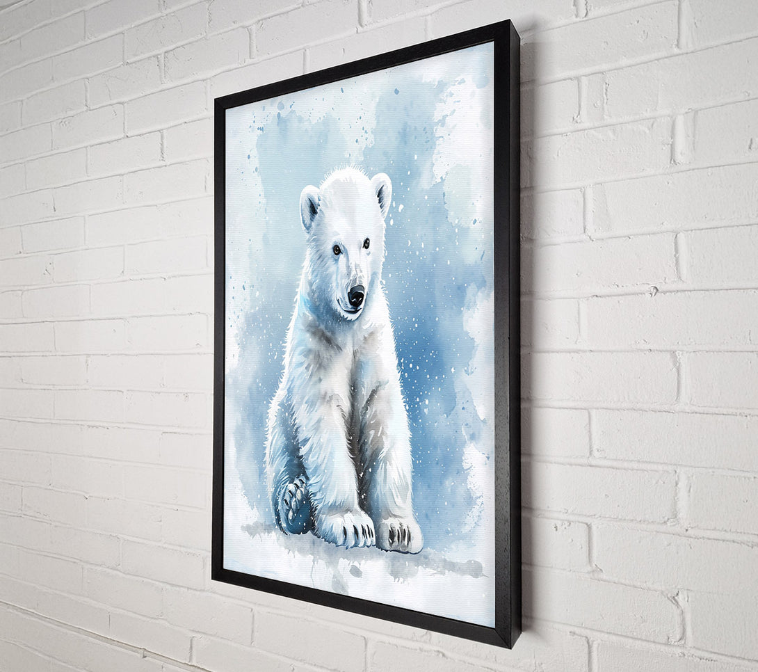  A Canvas Print of Blue Winter Cub Canvas Print