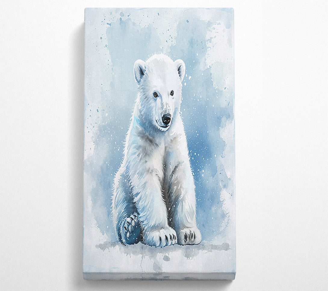  A Canvas Print of Blue Winter Cub Canvas Print