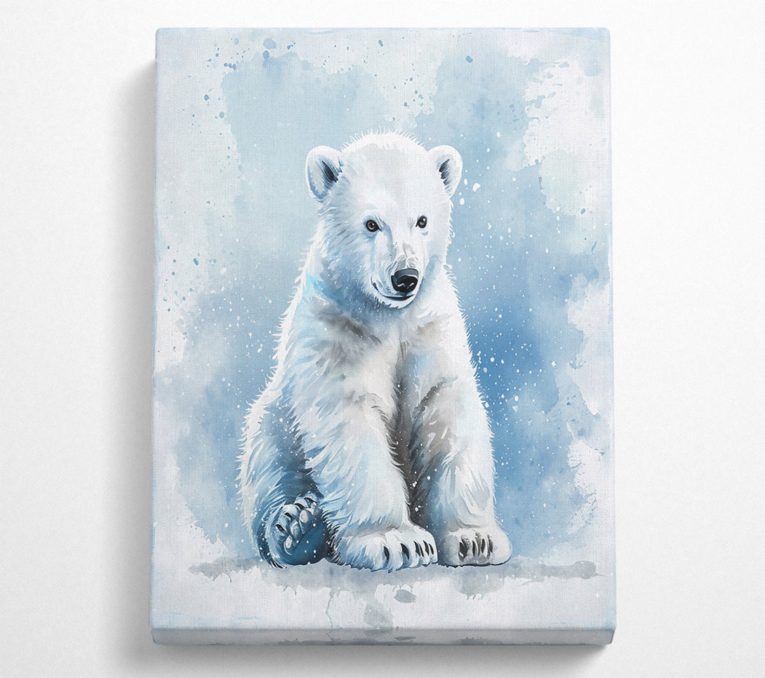  A Canvas Print of Blue Winter Cub Canvas Print