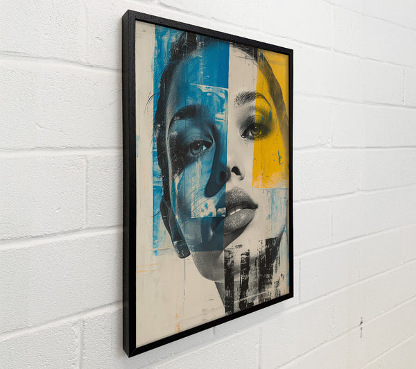 Blue And Yellow Woman