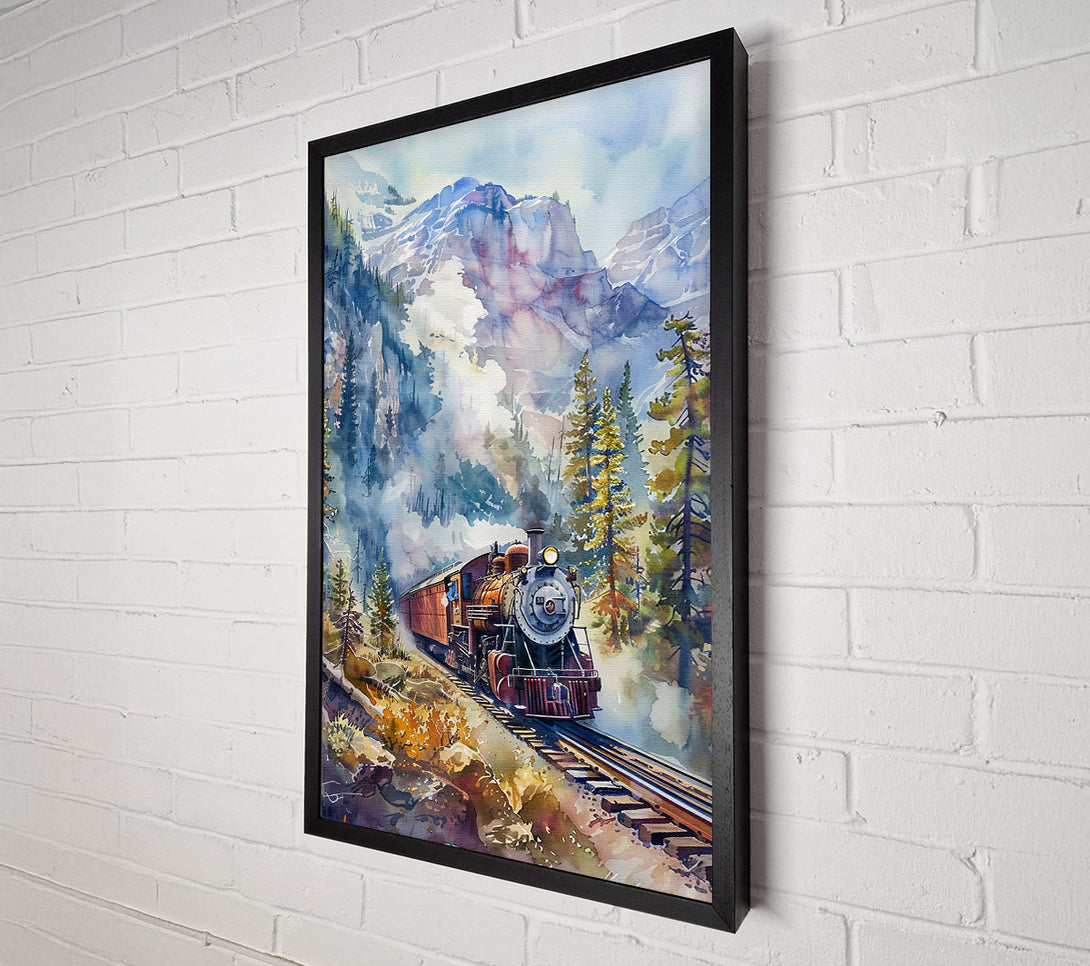 A Canvas Print of Blue Mountains Steam Engine Canvas Art