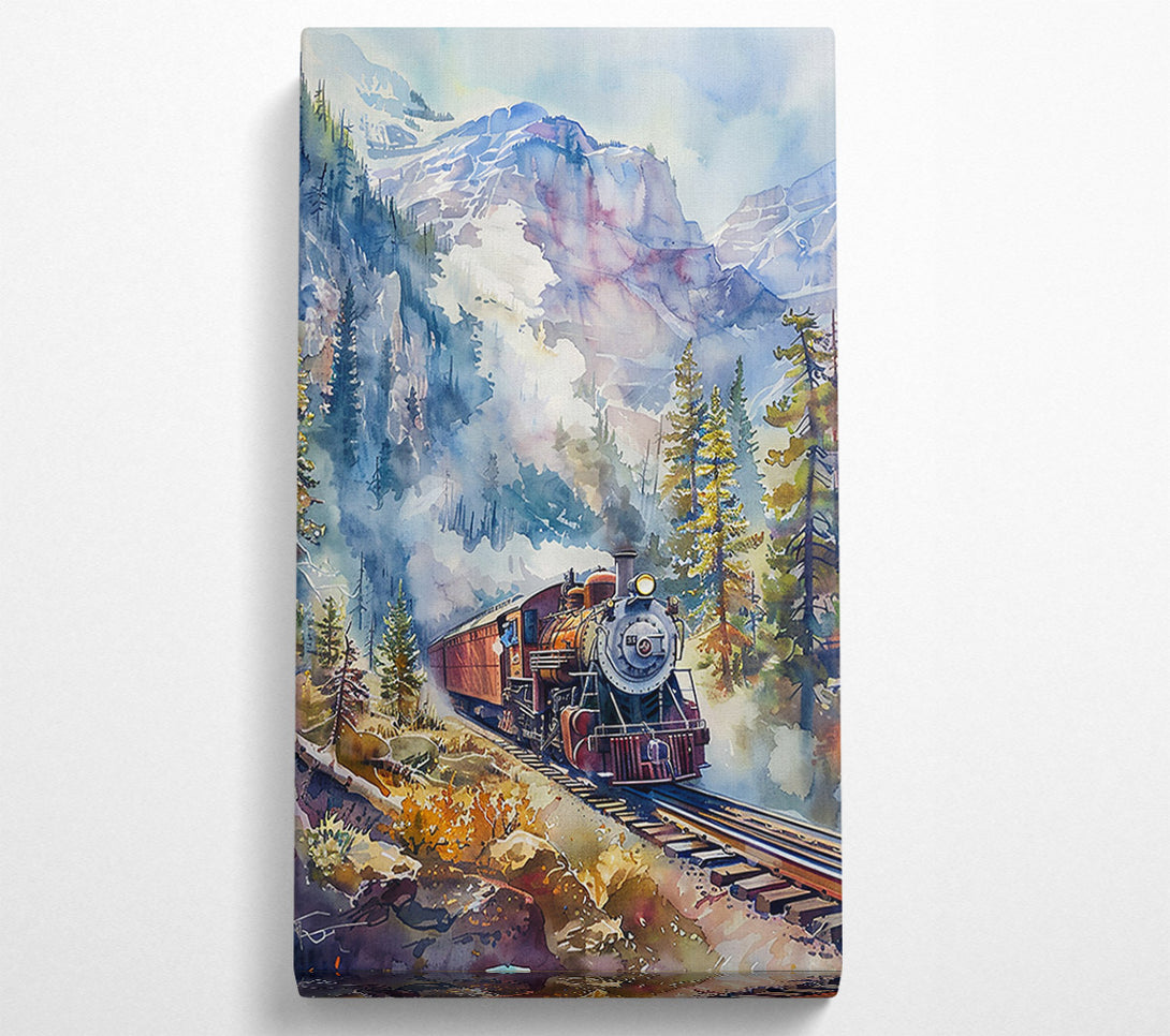  A Canvas Print of Blue Mountains Steam Engine Canvas Art
