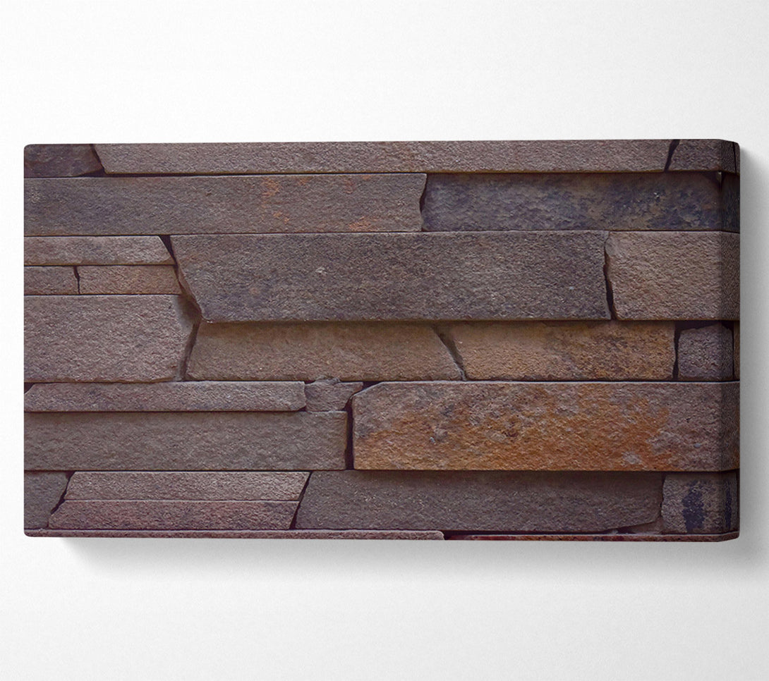  A Canvas Print of Rustic Brown Layers Canvas Print