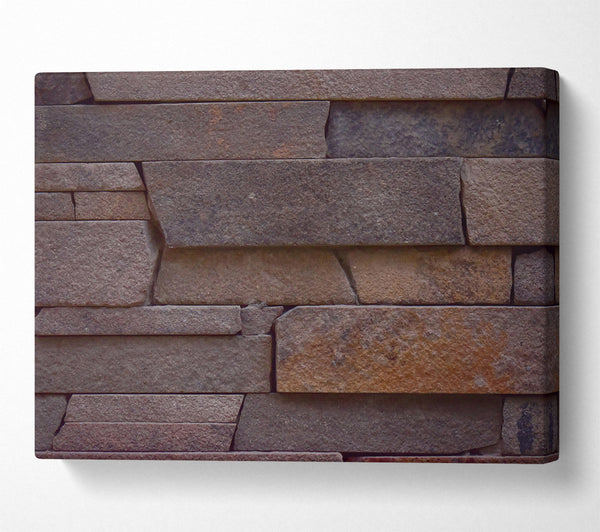  A Canvas Print of Rustic Brown Layers Canvas Print