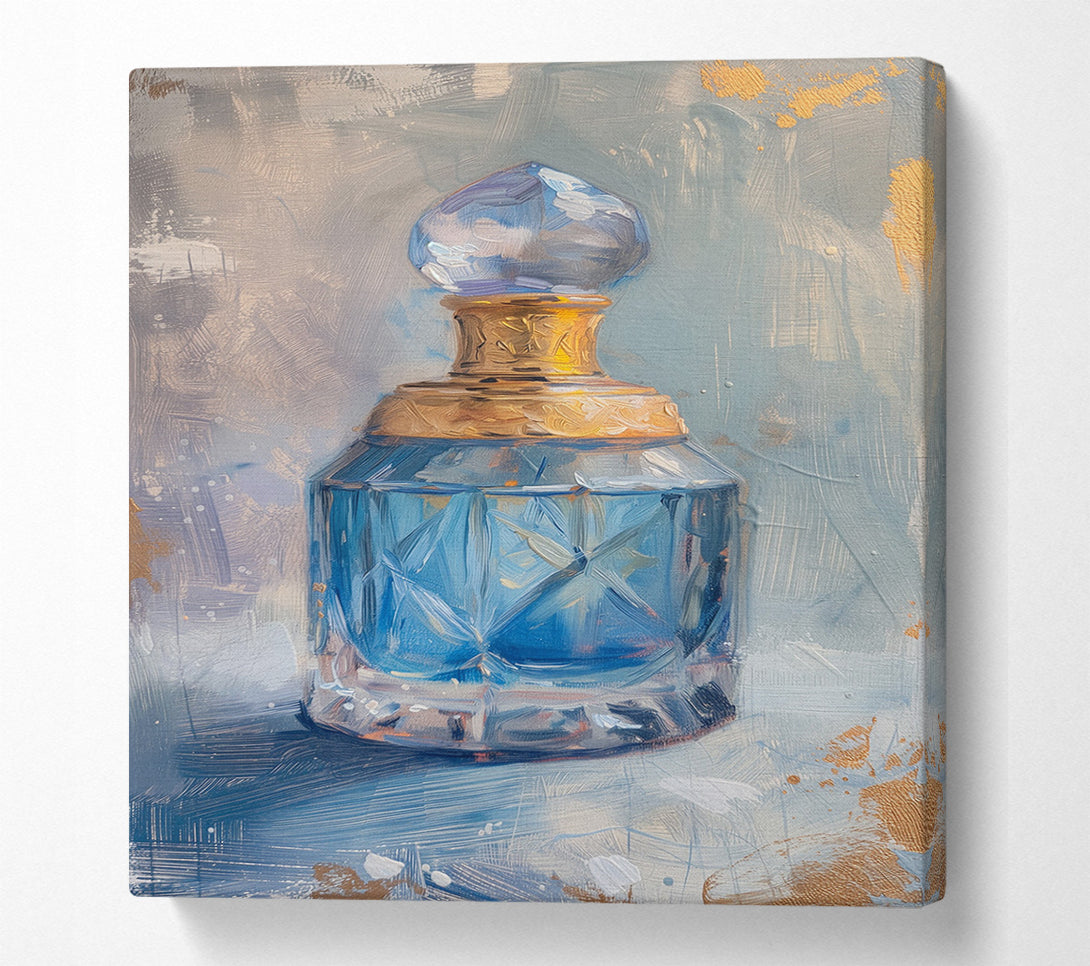  A Canvas Print of Blue Antique Perfume Bottle Canvas Wall Art
