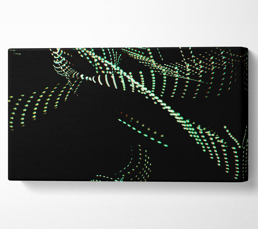  A Canvas Print of Emerald Light Trails Canvas Art