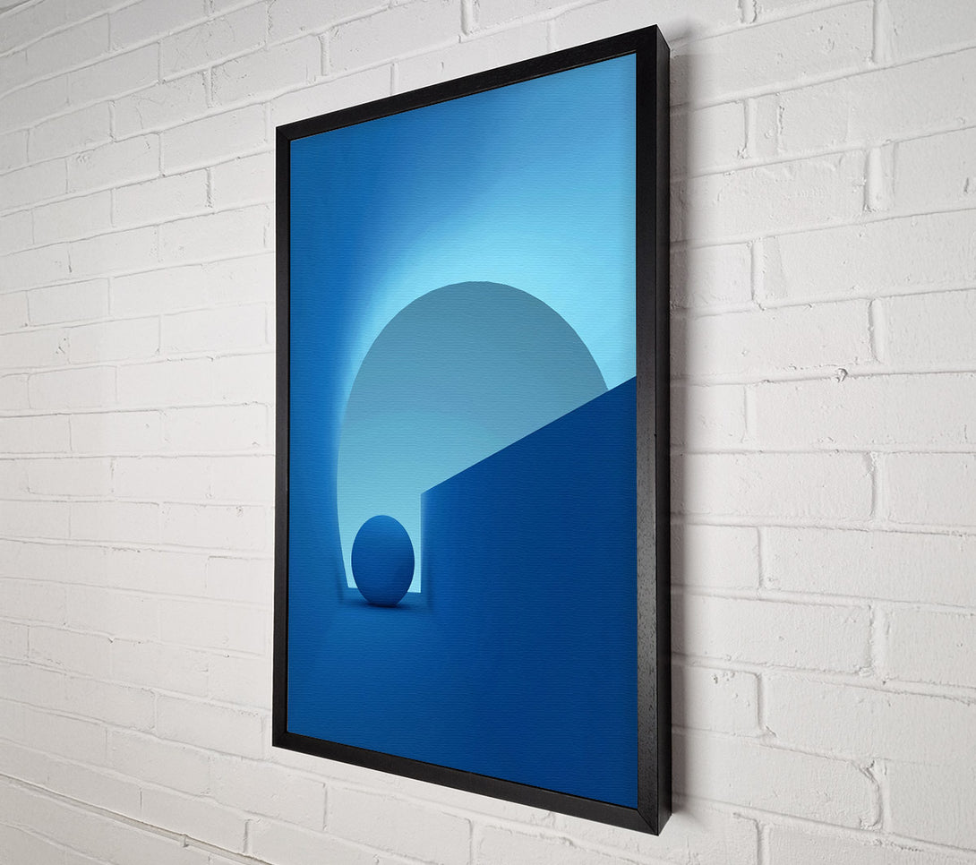  A Canvas Print of Blue Ball In Tunnel Canvas Wall Art