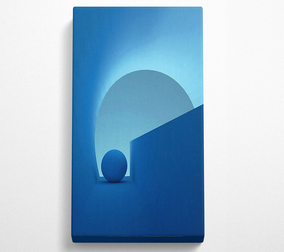  A Canvas Print of Blue Ball In Tunnel Canvas Wall Art