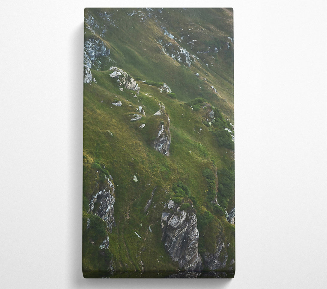  A Canvas Print of Green Mountain Cliffs Canvas Art