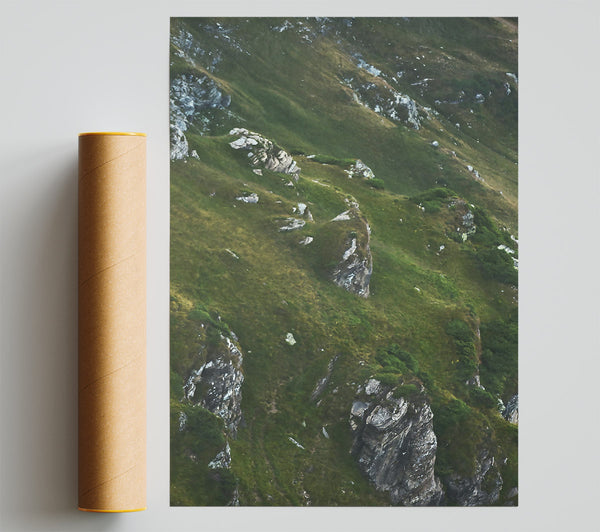 Green Mountain Cliffs Giclee Print