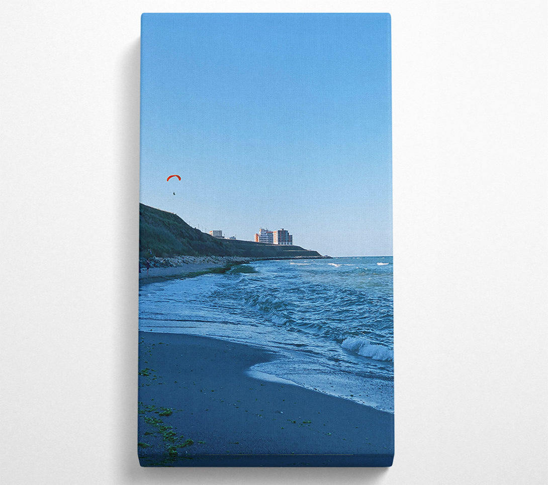  A Canvas Print of Blue Coastal Glimpse Canvas Print