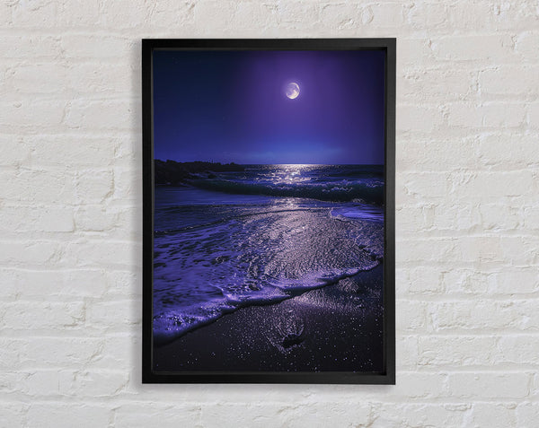 Blue Beach Sky Framed Print