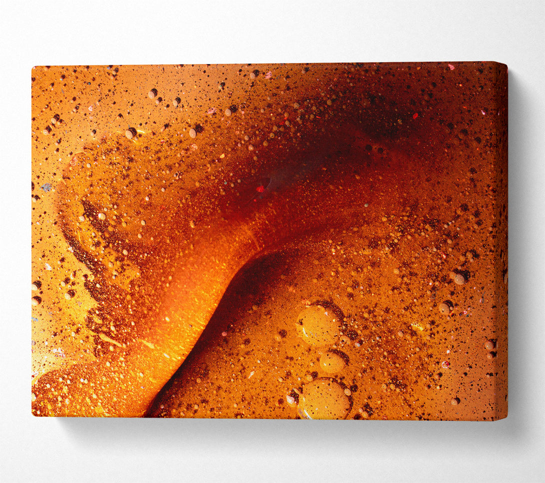  A Canvas Print of Amber Cosmic Dance Canvas Wall Art