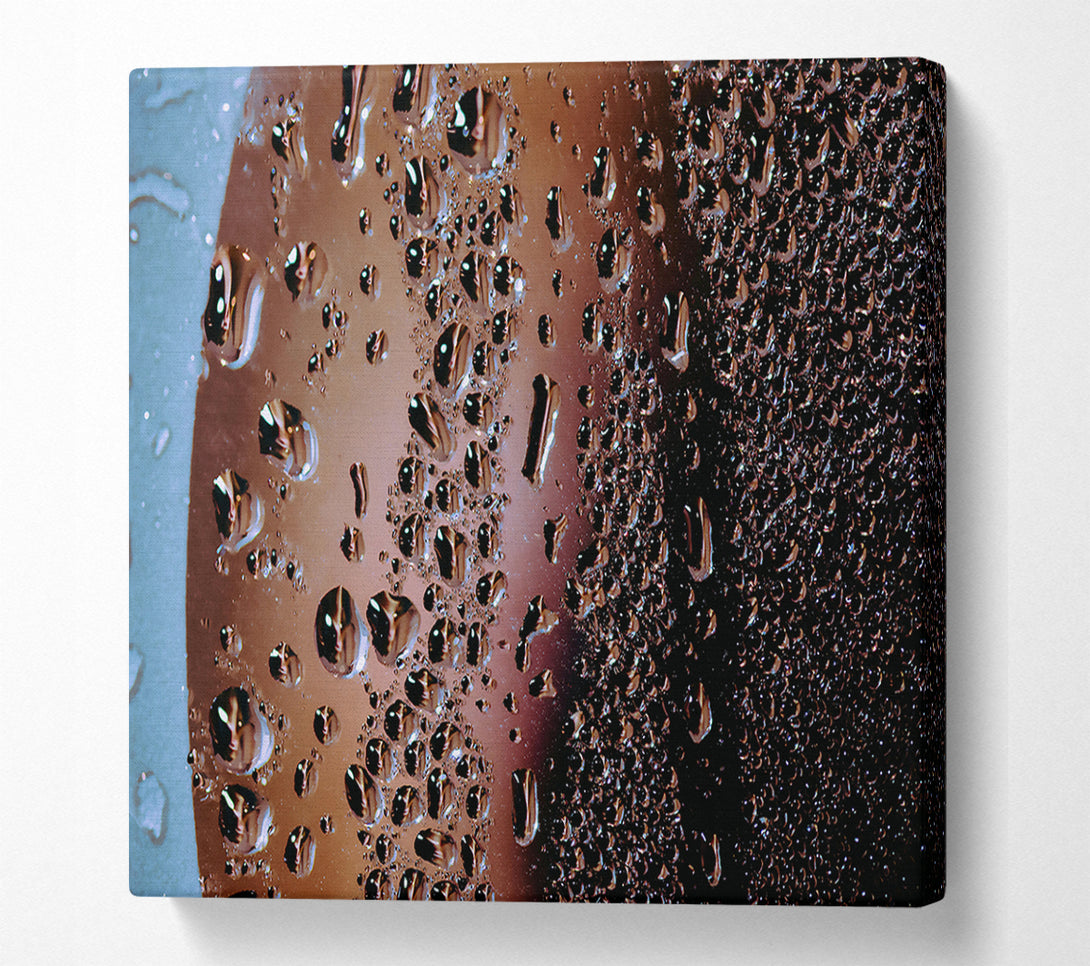  A Canvas Print of Crimson Water Drops Canvas Art