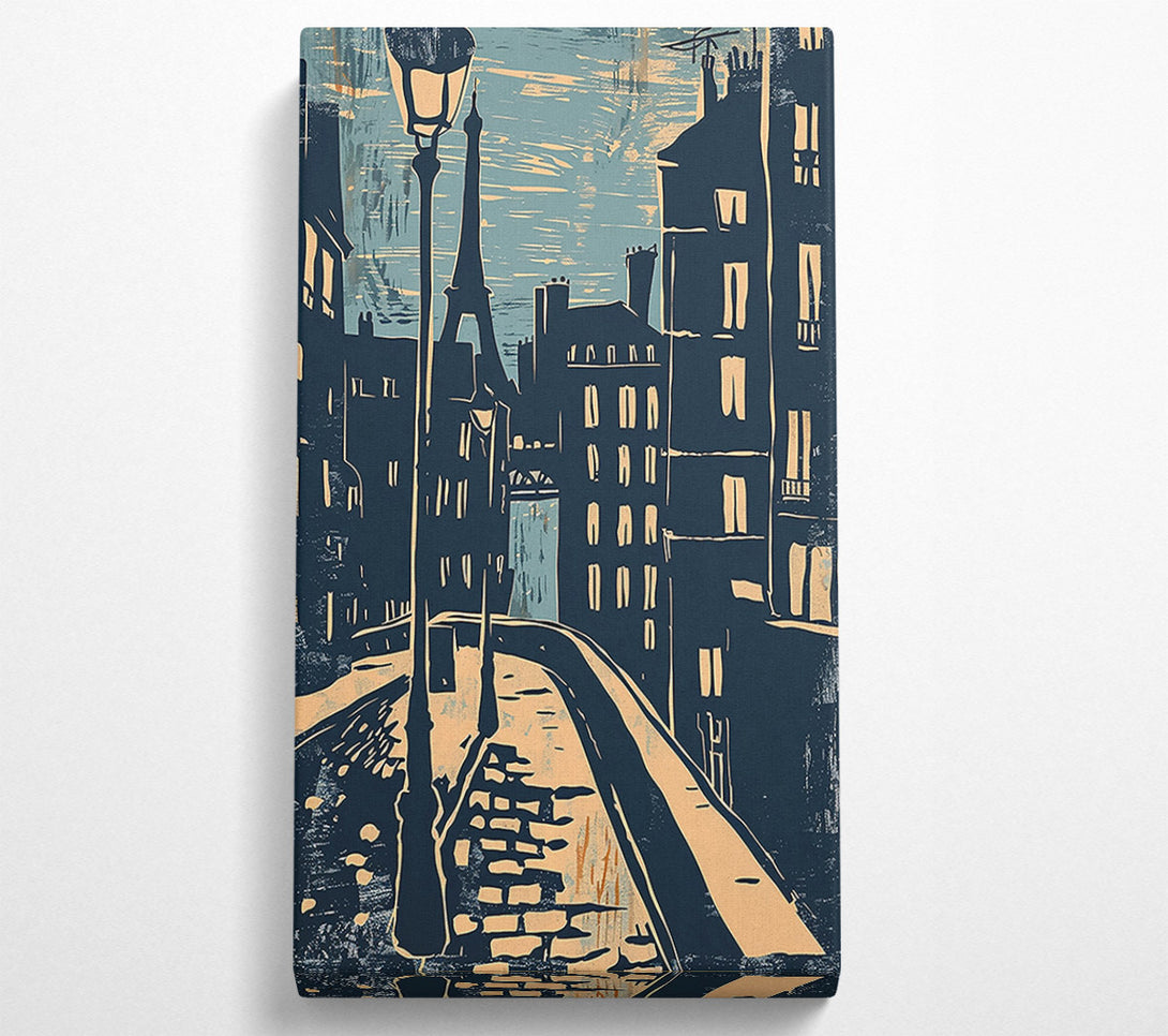  A Canvas Print of Pale Paris Street Canvas Print